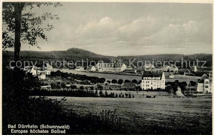 Bad Duerrheim Panorama Luftkurort hoechstgelegenes Solbad Europas