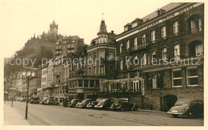 Cochem Mosel Hoffmanns Union Hotel Blick zur Reichsburg