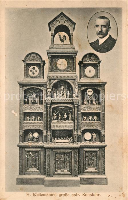 Plauen Vogtland H. Weitzmann's grosse astronomische Kunstuhr Portrait