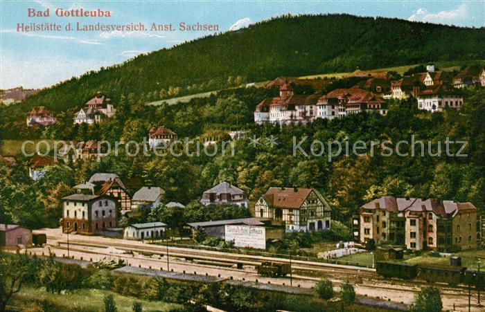 Bad Gottleuba-Berggiesshuebel Bahnhof Eisenbahn Heilstaette der LVA Sachsen