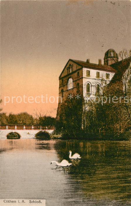 Coethen Schloss Schwaene