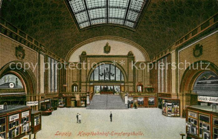 LEIPZIG Sachsen Empfangshalle Hauptbahnhof