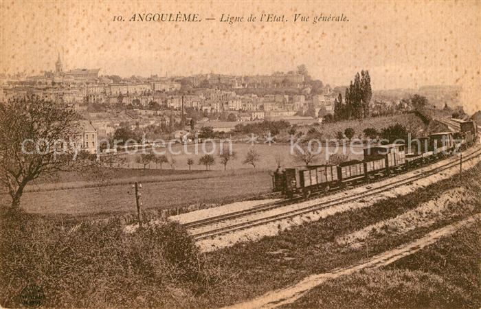 Angouleme Ligne de l'Etat Chemin de fer vue gener