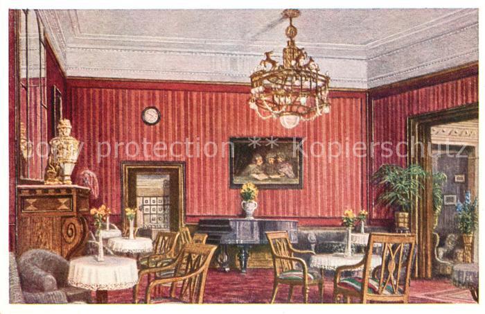 Frankfurt Main Hotel Excelsior Halle Kronleuchter Kuenstlerkarte