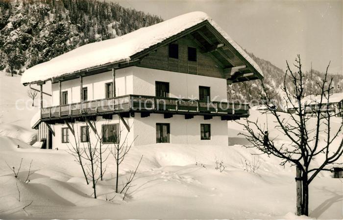 Reit Winkl Ferienhaus Pension Winterlandschaft Bayerische Alpen
