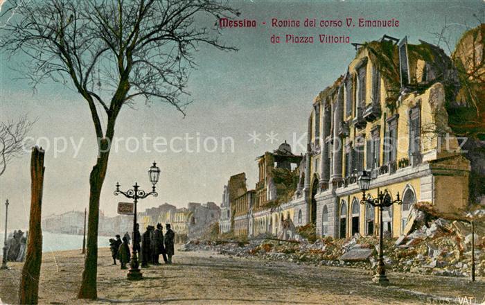 Messina Rovine del corso V. Emanuele da Piazza Vittoria
