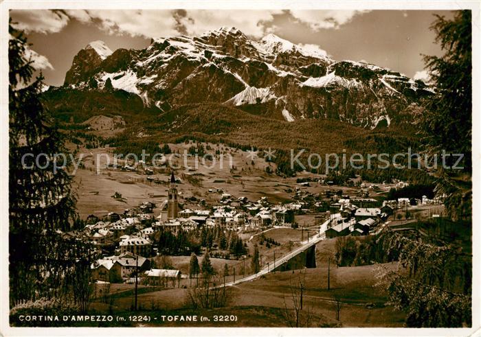 Cortina d Ampezzo Panorama mit Tofane Dolomiten