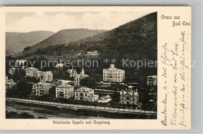 Bad Ems Griechische Kapelle und Umgebung