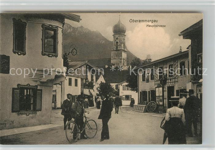 OBERAMMERGAU Bayern Hauptstrasse Kirche