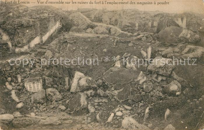 Loncin Vue sur les ruines du fort