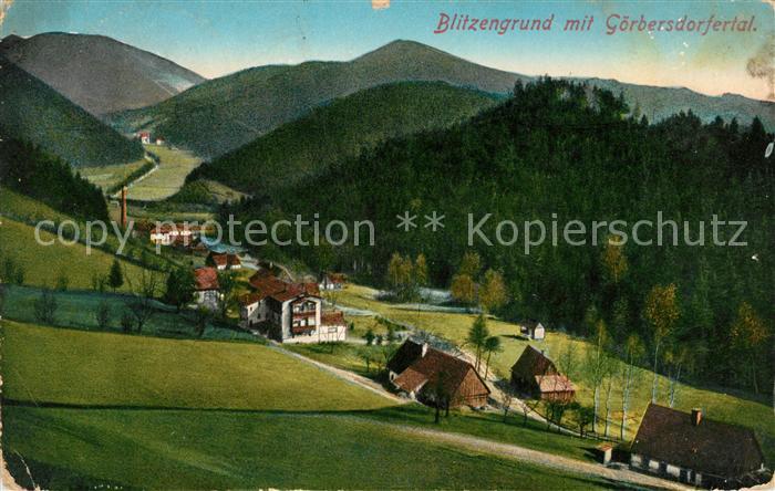 Blitzengrund Dorf im Goerbersdorfertal