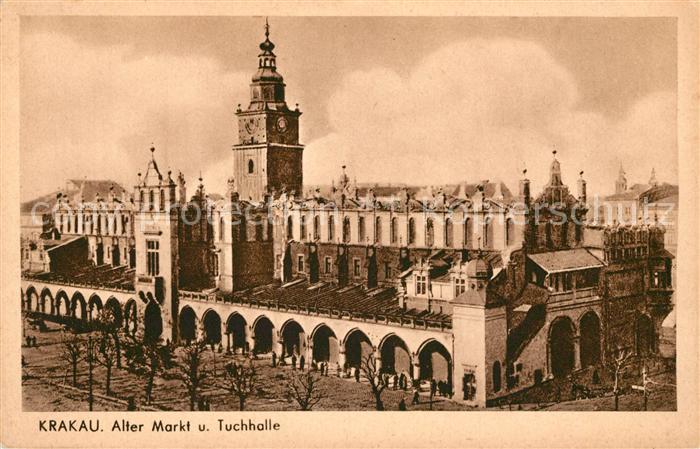 Krakau Krakow Alter Markt und Tuchhalle