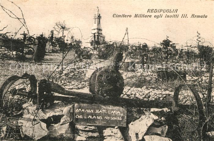 Italien Italia Italy Redipuglia Cimitero Militare Invitti III Armata