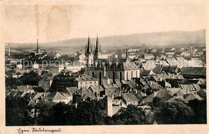 Eger Cheb Tschechien Stadtbild mit Kirche