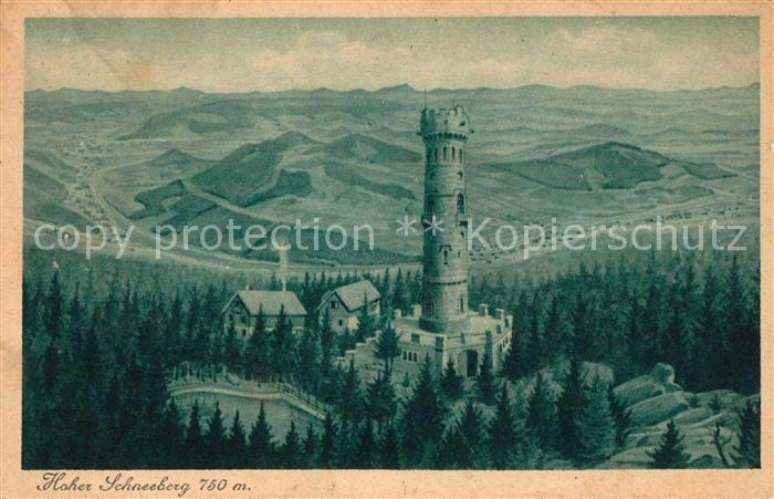 Hoher Schneeberg Decinsky Sneznik aus der Vogelperspektive