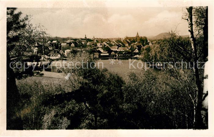 Doksy Hirschberg See  Panorama Blick ueber den See