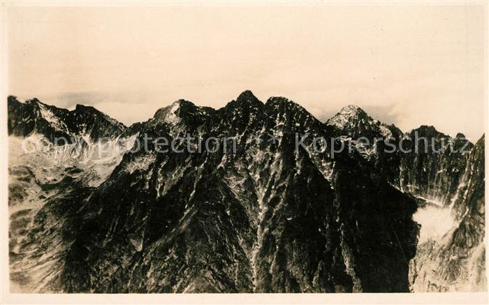 Vysoke Tatry Gebirgspanorama Hohe Tatra