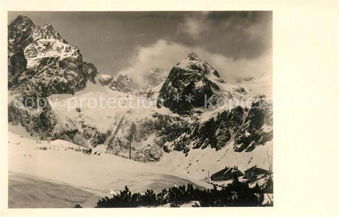 Vysoke Tatry Gebirgspanorama Hohe Tatra Zelene Pleso Gruener See