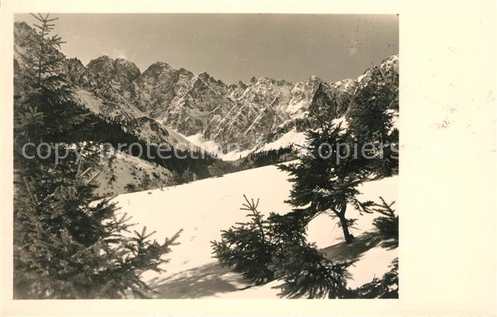 Javorina Gebirgspanorama im Winter