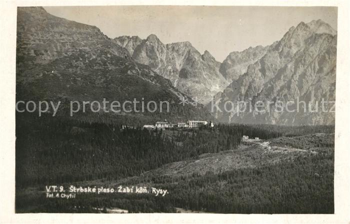 Strbske Pleso Zabi kon. Hotel Rysy Hohe Tatra