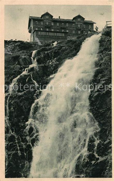 Spindleruv Mlyn Spindlermuehle Vodopad Labe a Labska bouda Nr 101 Wasserfall