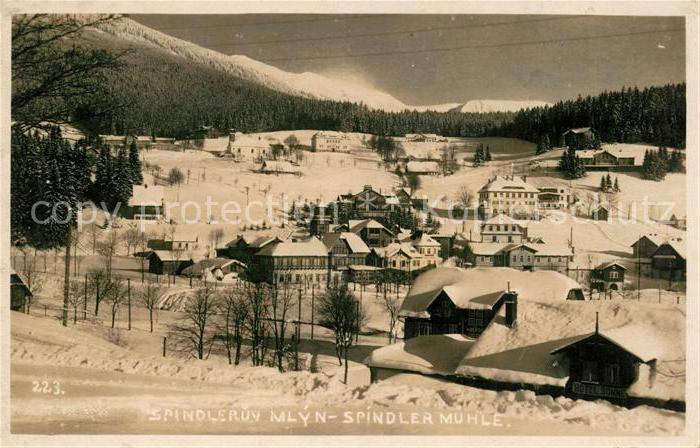 Spindleruv Mlyn Spindlermuehle Winterpanorama