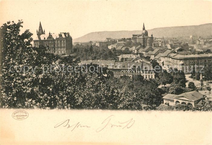 Teplitz-Schoenau Teplice Stadtpanorama