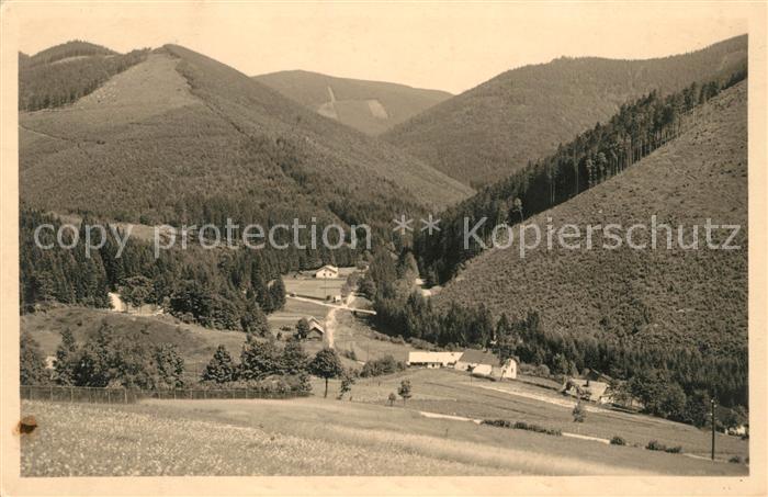 Winkelsdorf Kouty nad Desnou Panorama Blick ins Tal der stillen Tess