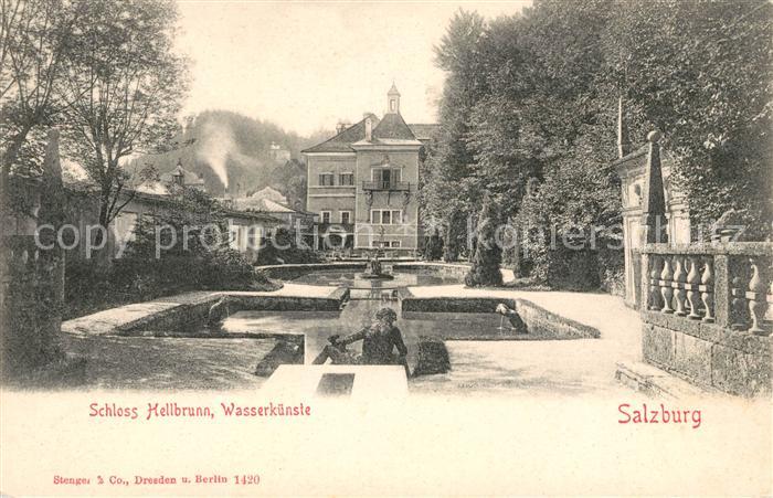 Salzburg Oesterreich Schloss Hellbrunn Wasserkuenste