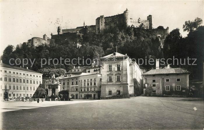 Salzburg Oesterreich Hohenzalzburg mit Drahtseilbahn