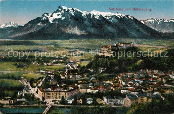 Salzburg Oesterreich mit Untersberg