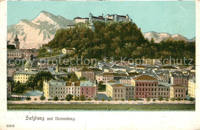 Salzburg Oesterreich mit Untersberg