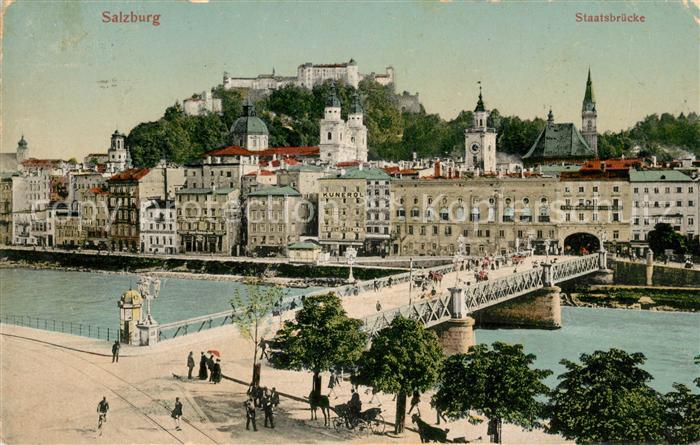 Salzburg Oesterreich Staatsbruecke