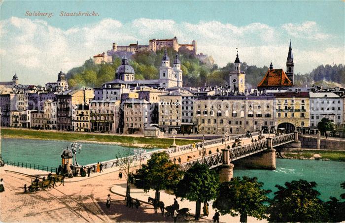 Salzburg Oesterreich Staatsbruecke