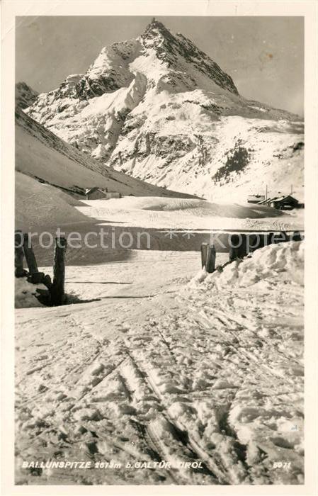 Galtuer Tirol Ballunspitze im Winter