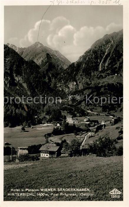 Hinterbichl Praegraten Hotel Pension Wiener Saengerknaben