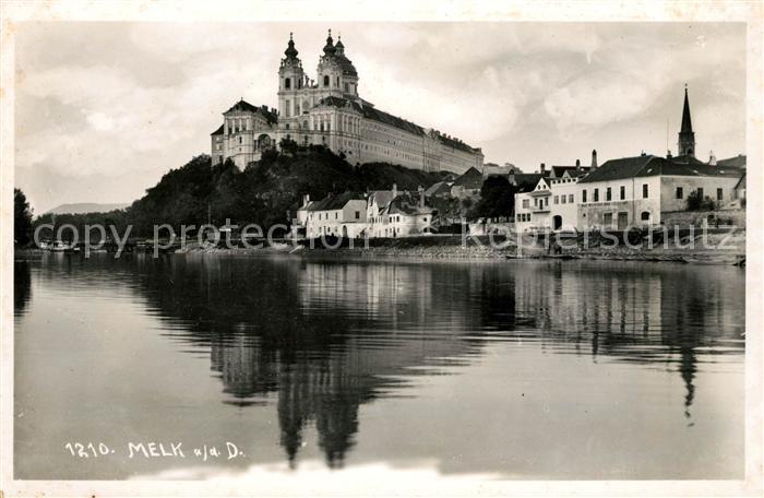 Melk Donau Partie an der Donau