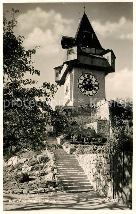 Graz Steiermark Bürgerbastei und Urturm