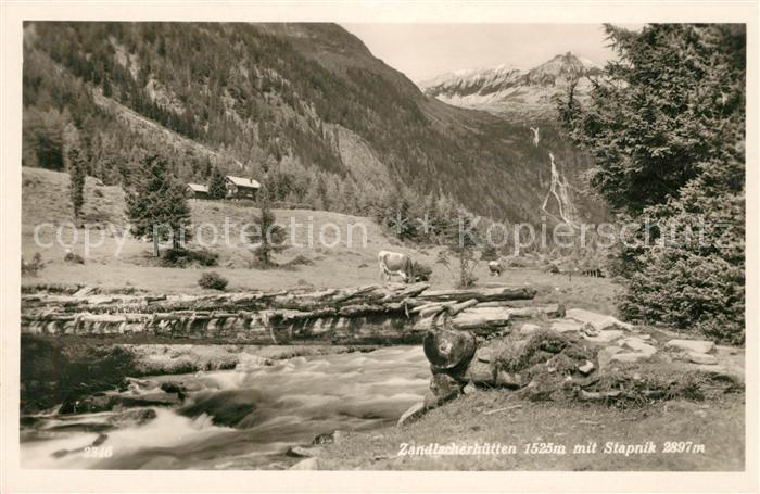 Reisseck Kaernten Zandlacherhuetten mit Stapnik
