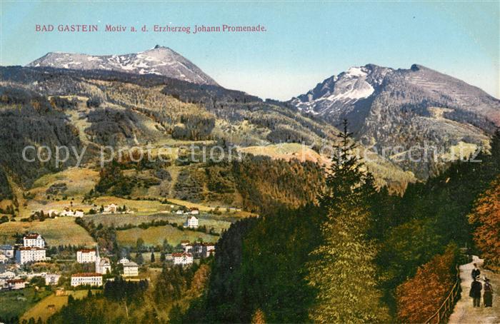 Bad Gastein Blick von Erzherzog Johann Promenade