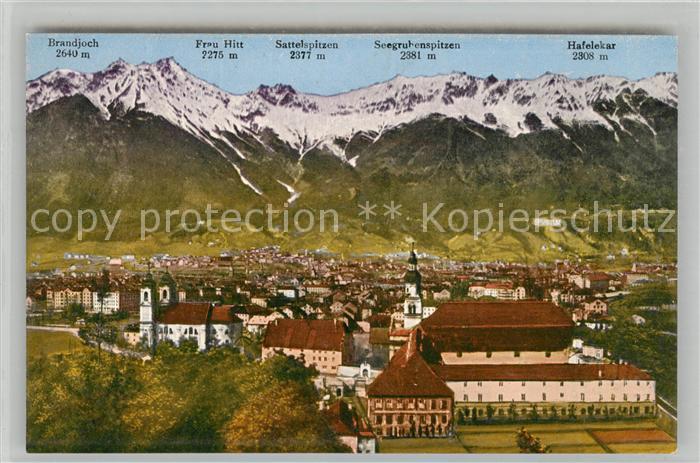 Innsbruck Blick vom Berg Isel