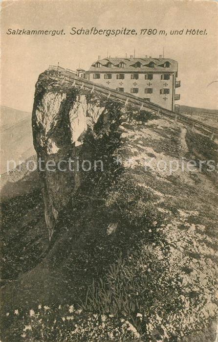 Schafberg Salzkammergut Schafbergspitze und Hotel