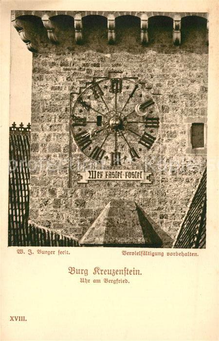 Burg Kreuzenstein Uhr am Bergfried