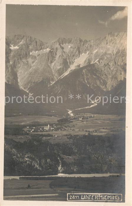 Untermieming Panorama Blick zur Mieminger Kette