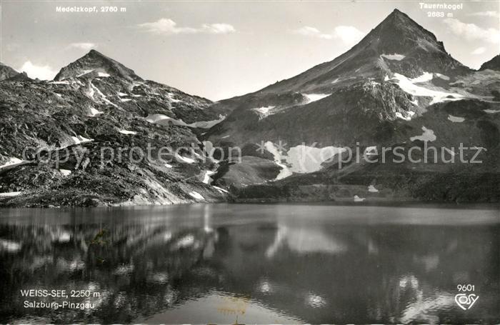 Uttendorf Salzburg Weisssee Bergsee mit Medelzkopf Tauernkogel Nationalpark Hohe