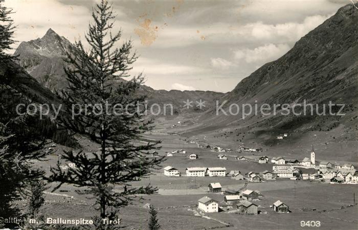 Galtuer Tirol Panorama mit Blick zur Ballunspitze