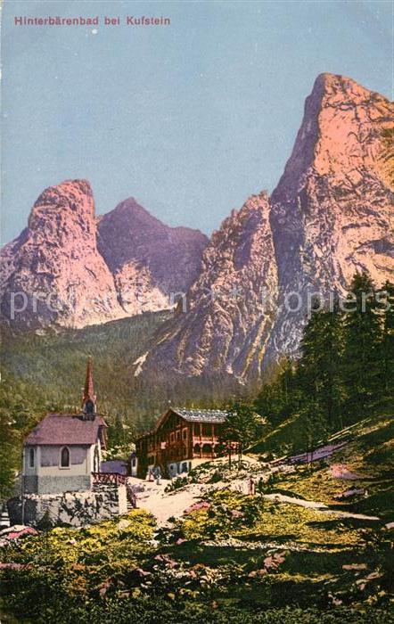 Hinterbaerenbad Bergdorf Kapelle Alpen