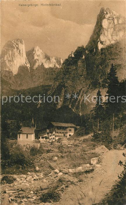 Hinterbaernbad Bergdorf Kaisergebirge