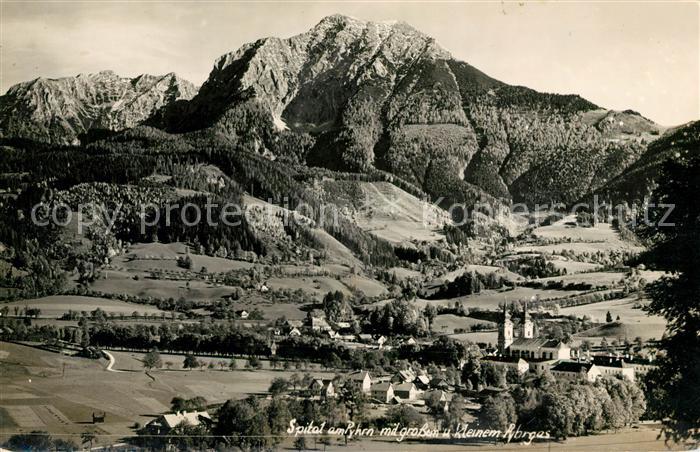 Spital Pyhrn Panorama mit grossem und kleinem Pyhrgas Ennstaler Alpen