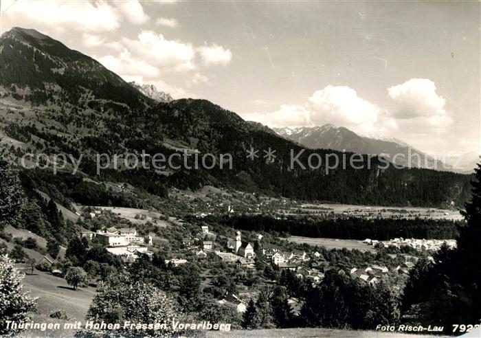 Thueringen Vorarlberg Panorama mit Hohen Frassen